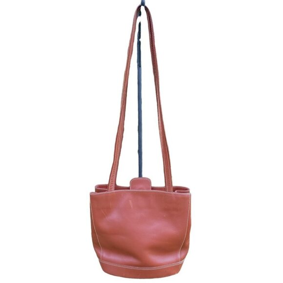 Montbui Difusion Leather Tan Crossbody Purse - Picture 2 of 13